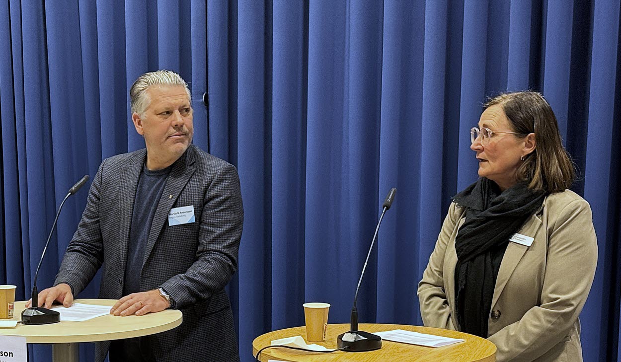 porträtt på Martin Andersson och Lena Grudén.